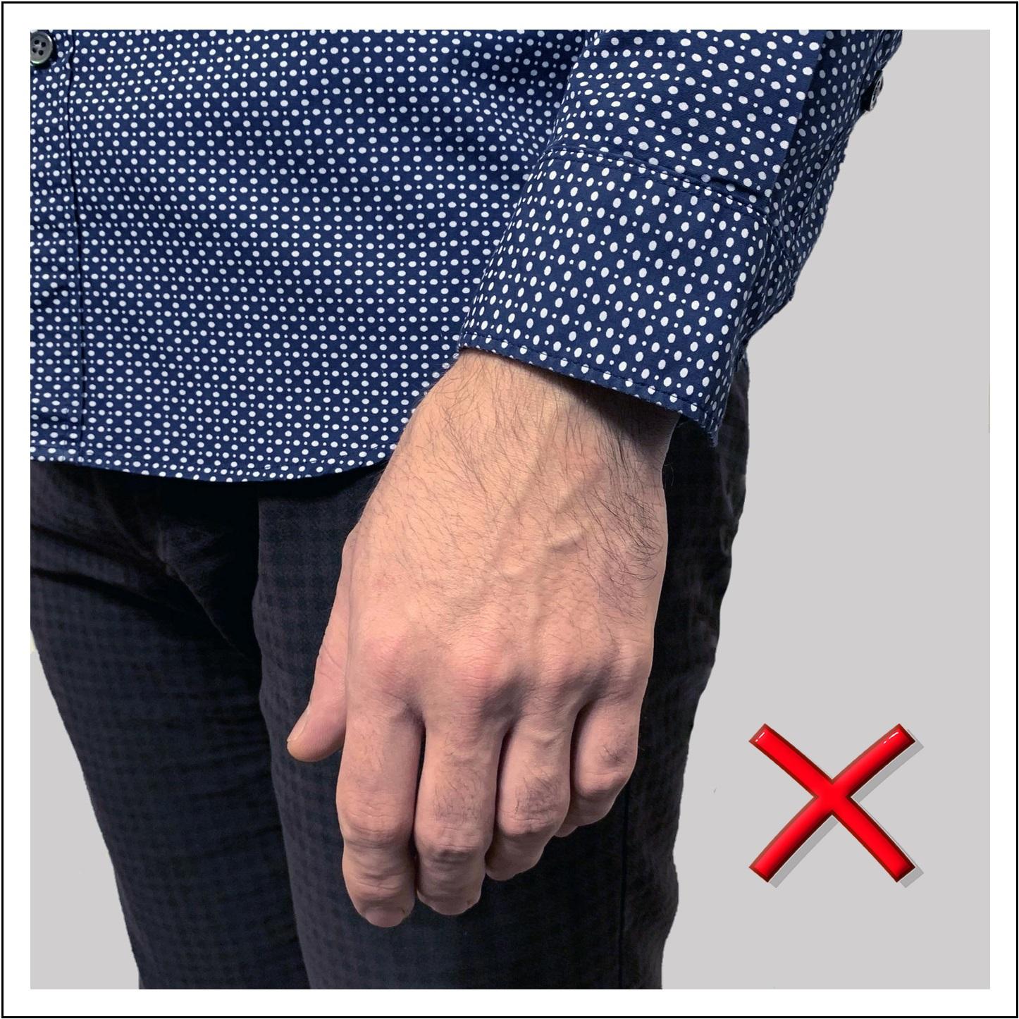Типичные ошибки длины рукавов сорочки